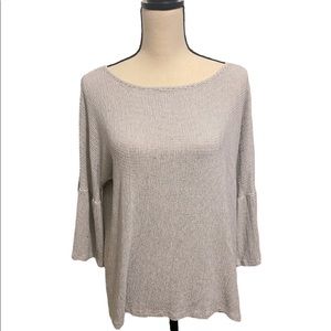 Lauren Conrad Black & White Mid Sleeve Blouse